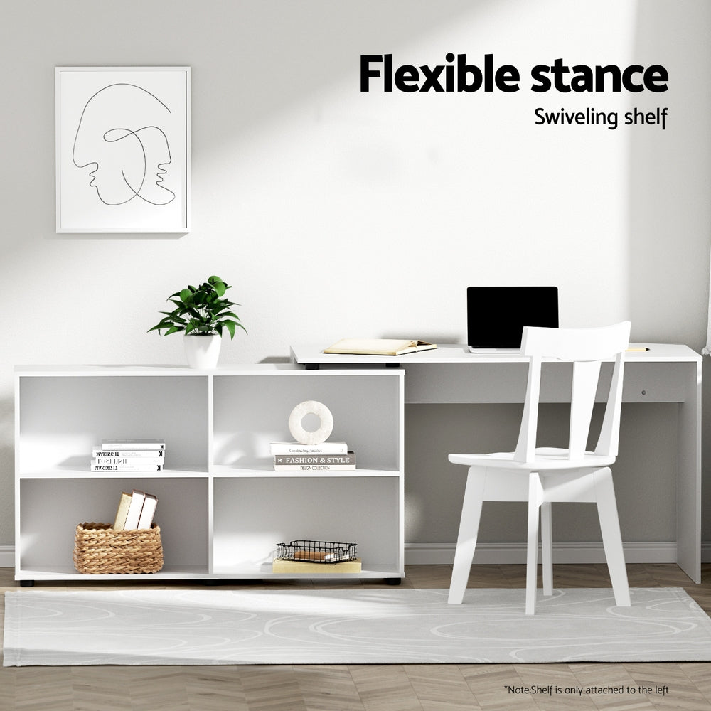 Aranda Computer Desk, White 130cm