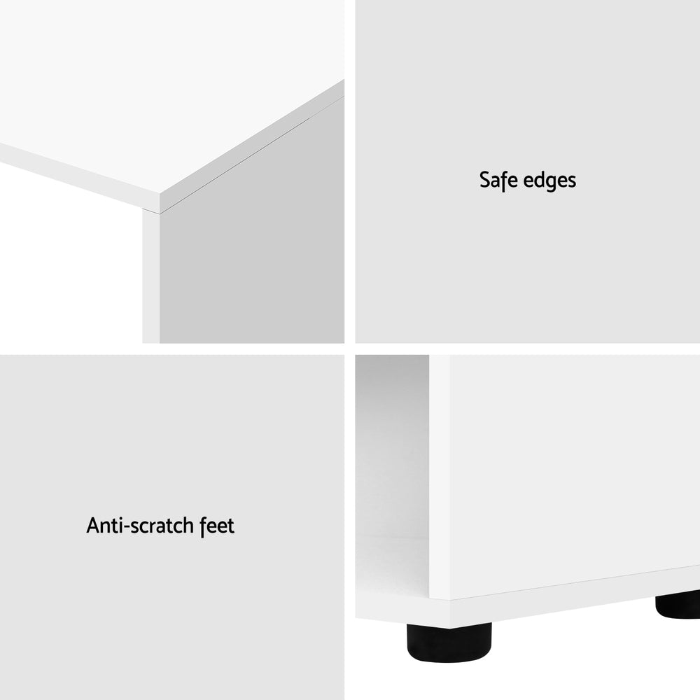 Aranda Computer Desk, White 130cm