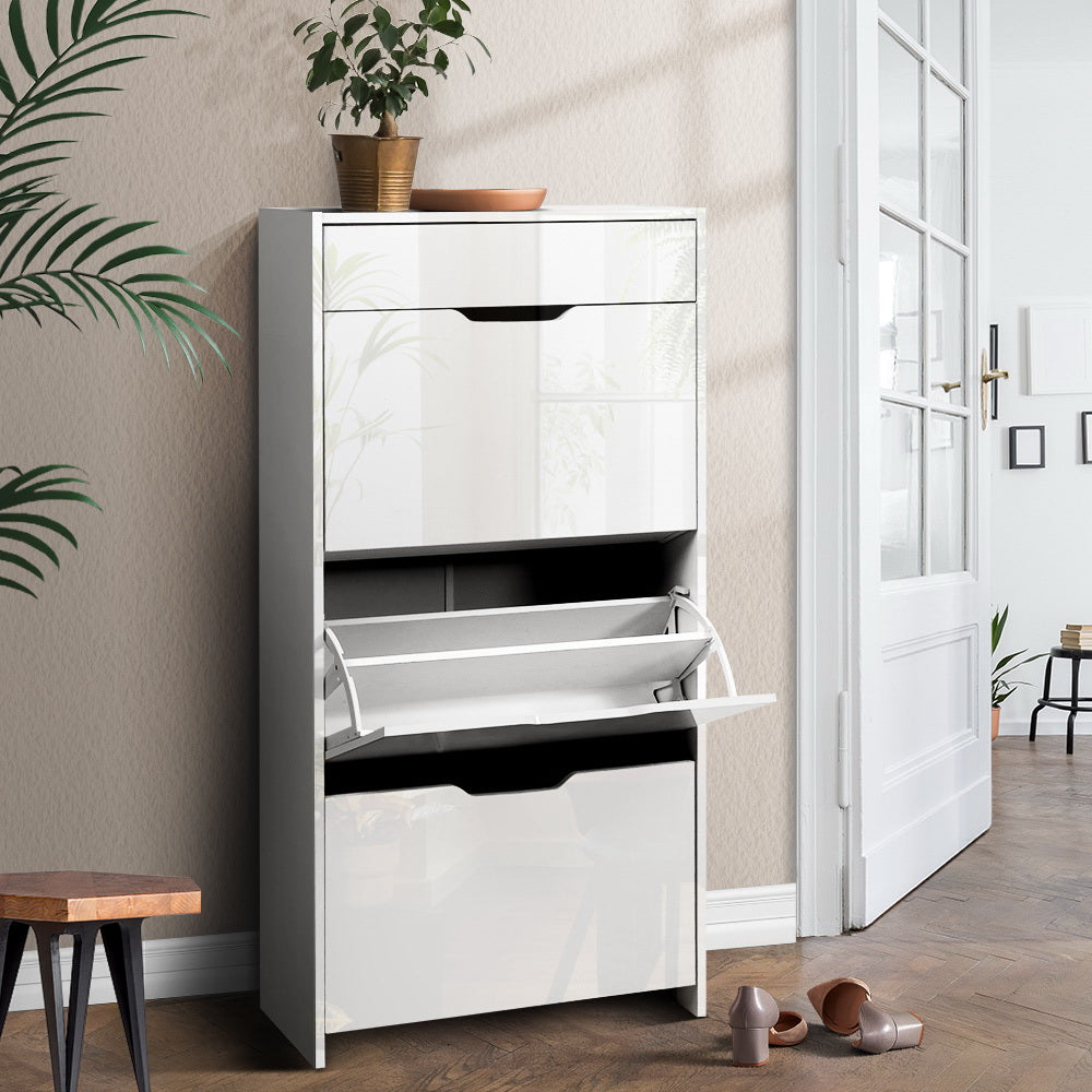 Brimpaen 24 Pair Shoe Cabinet, White