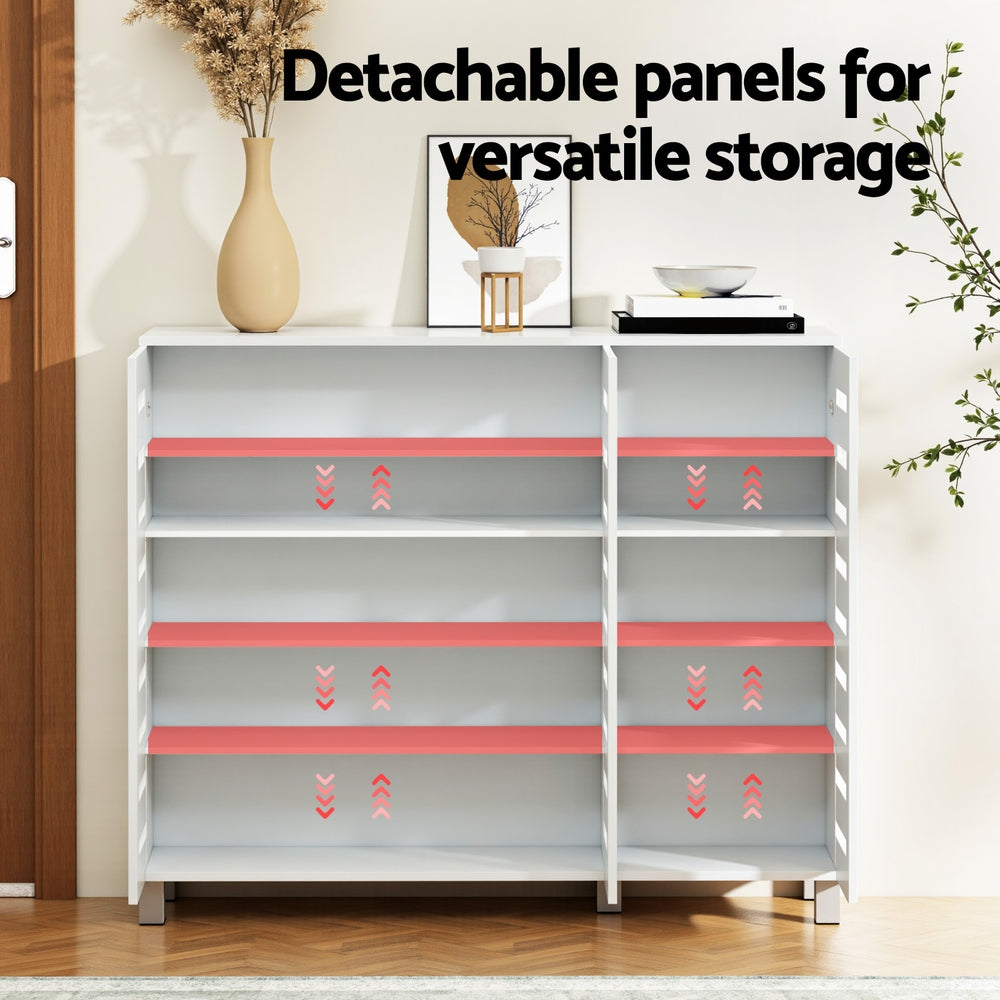 Darlington 5 Tier Shoe Cabinet, White