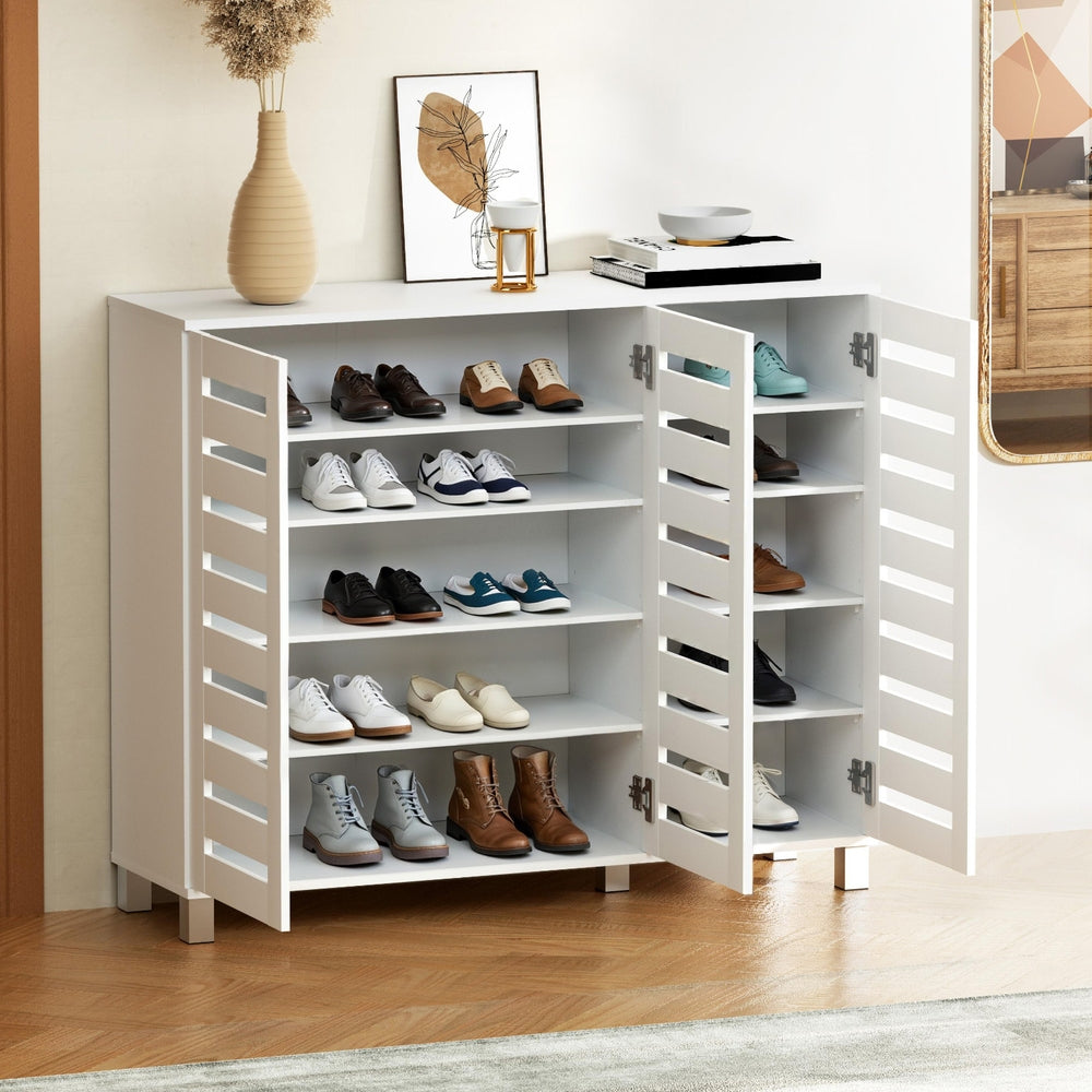 Darlington 5 Tier Shoe Cabinet, White