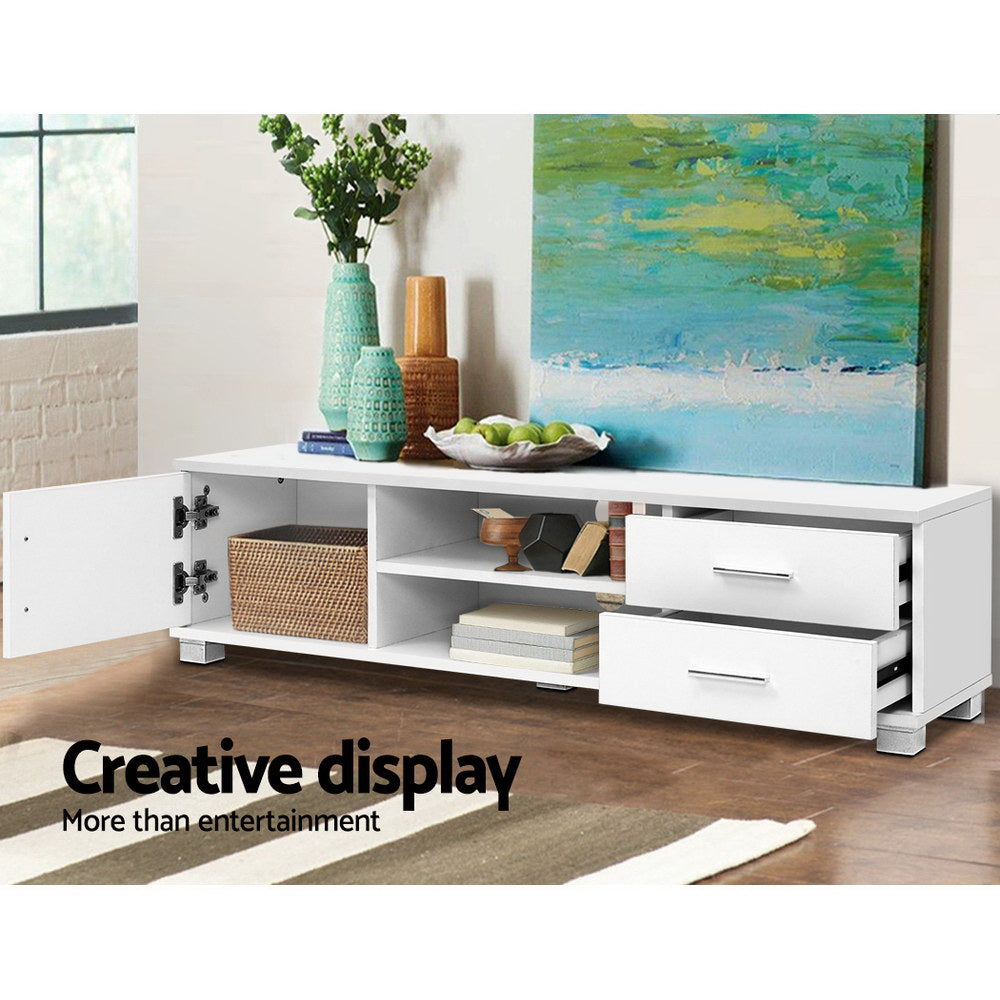 Artiss Dylan 120cm White TV Entertainment Unit — Allure Home Collections