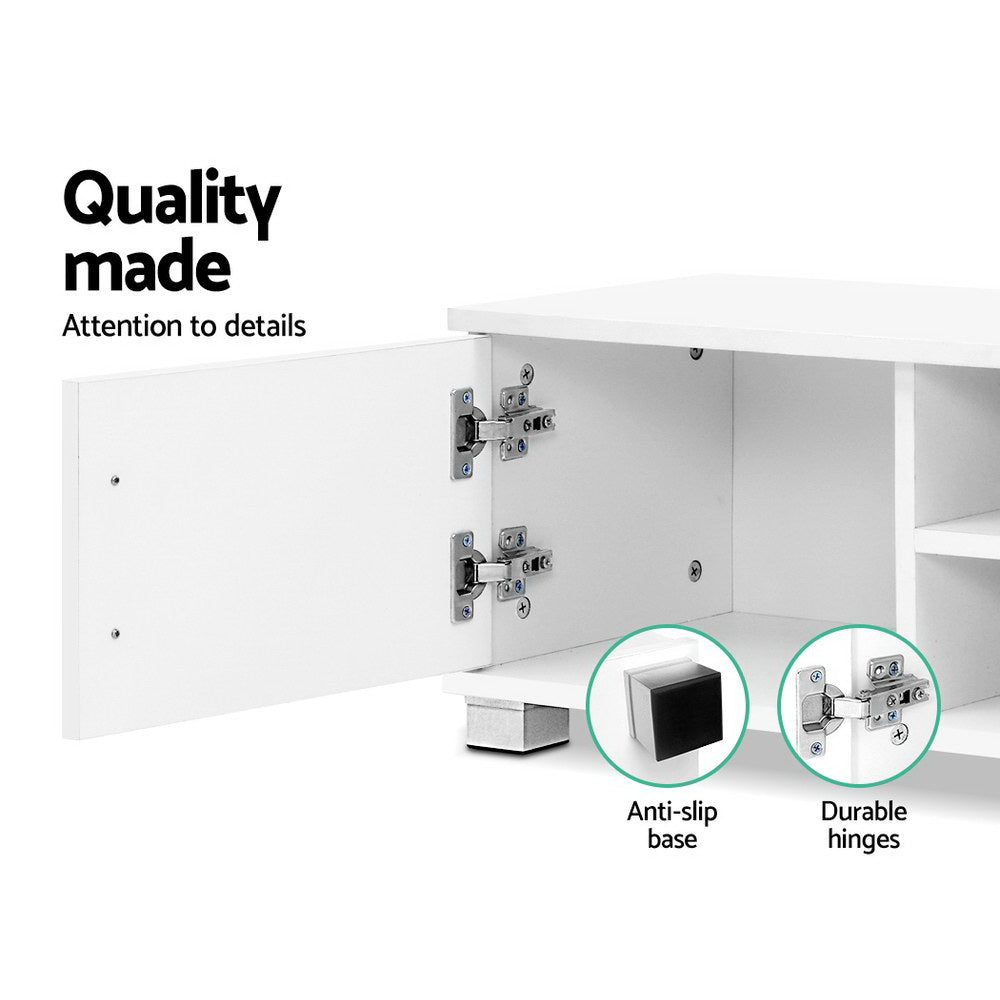 Artiss Dylan 120cm White TV Entertainment Unit — Allure Home Collections