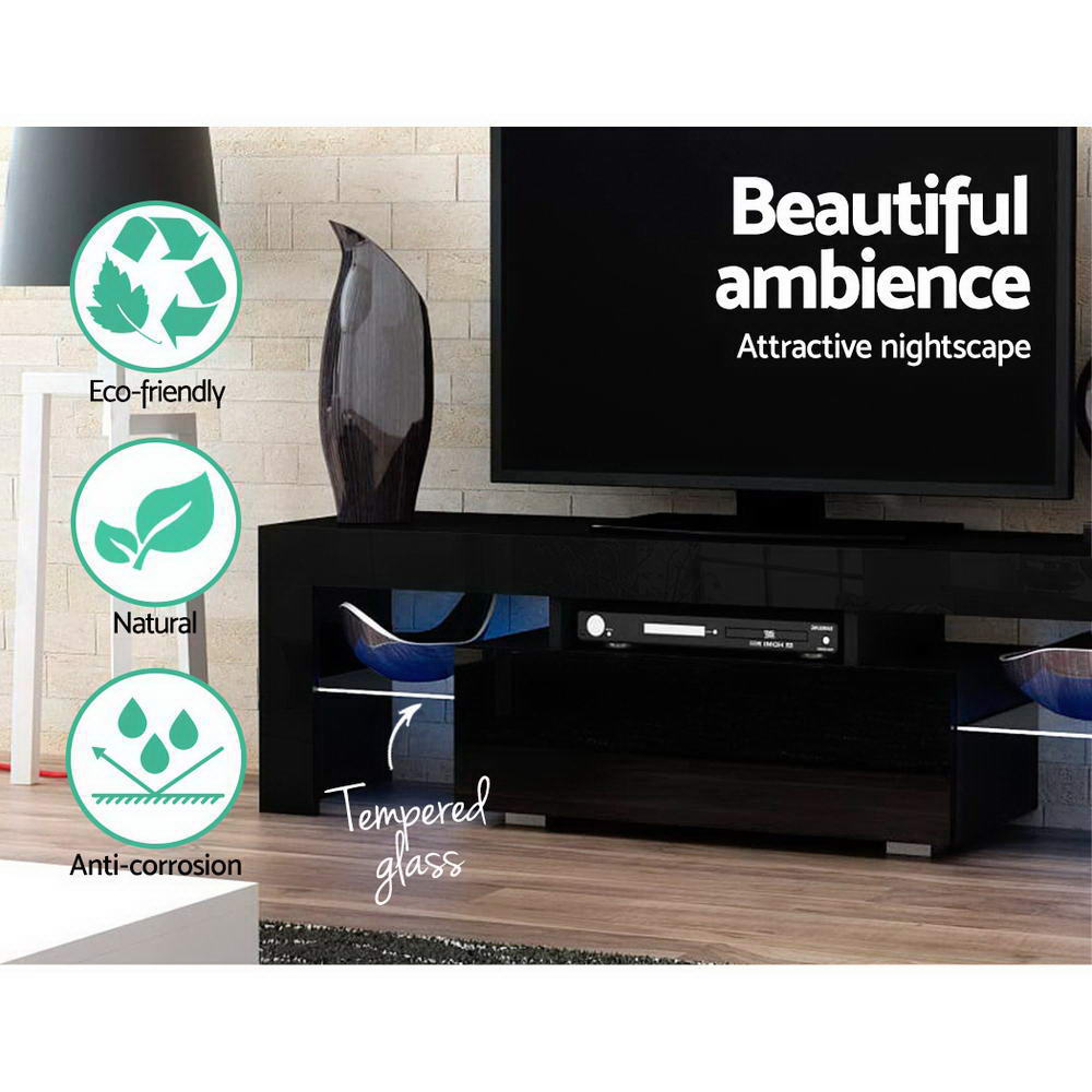 Artiss Elo LED Entertainment Unit — Black or White, Low-Profile Media Console — Allure Home Collections