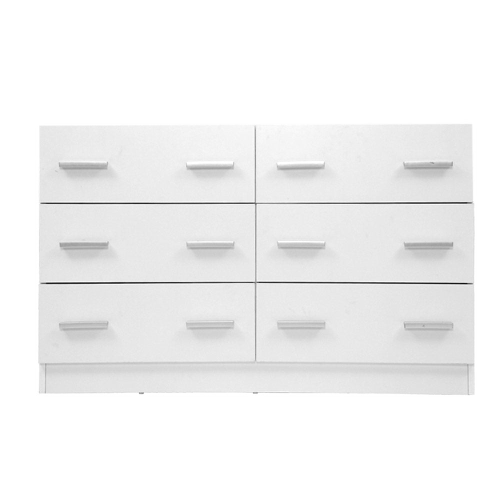 Bargo 6 Drawer Lowboy, White