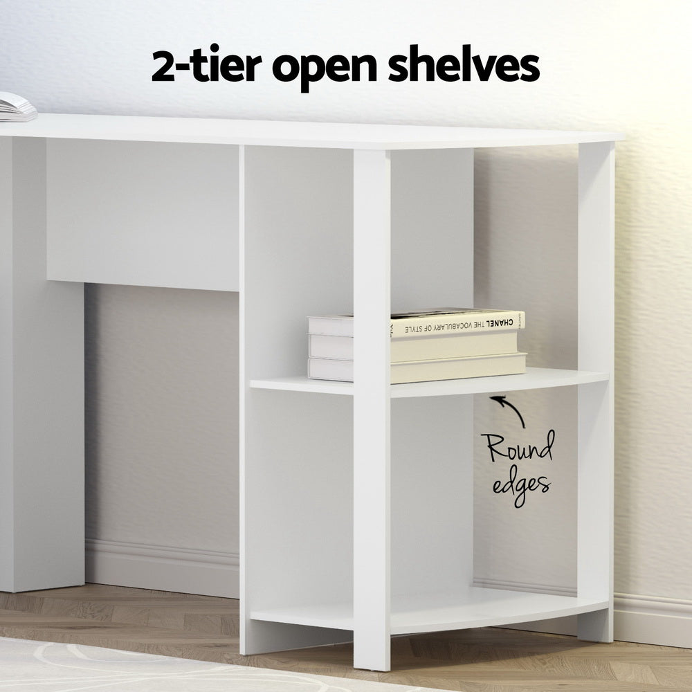 Charnwood Computer Desk, White 136cm