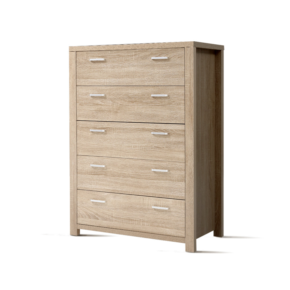 Colo Vale 5 Drawer Tallboy, Pine view 2