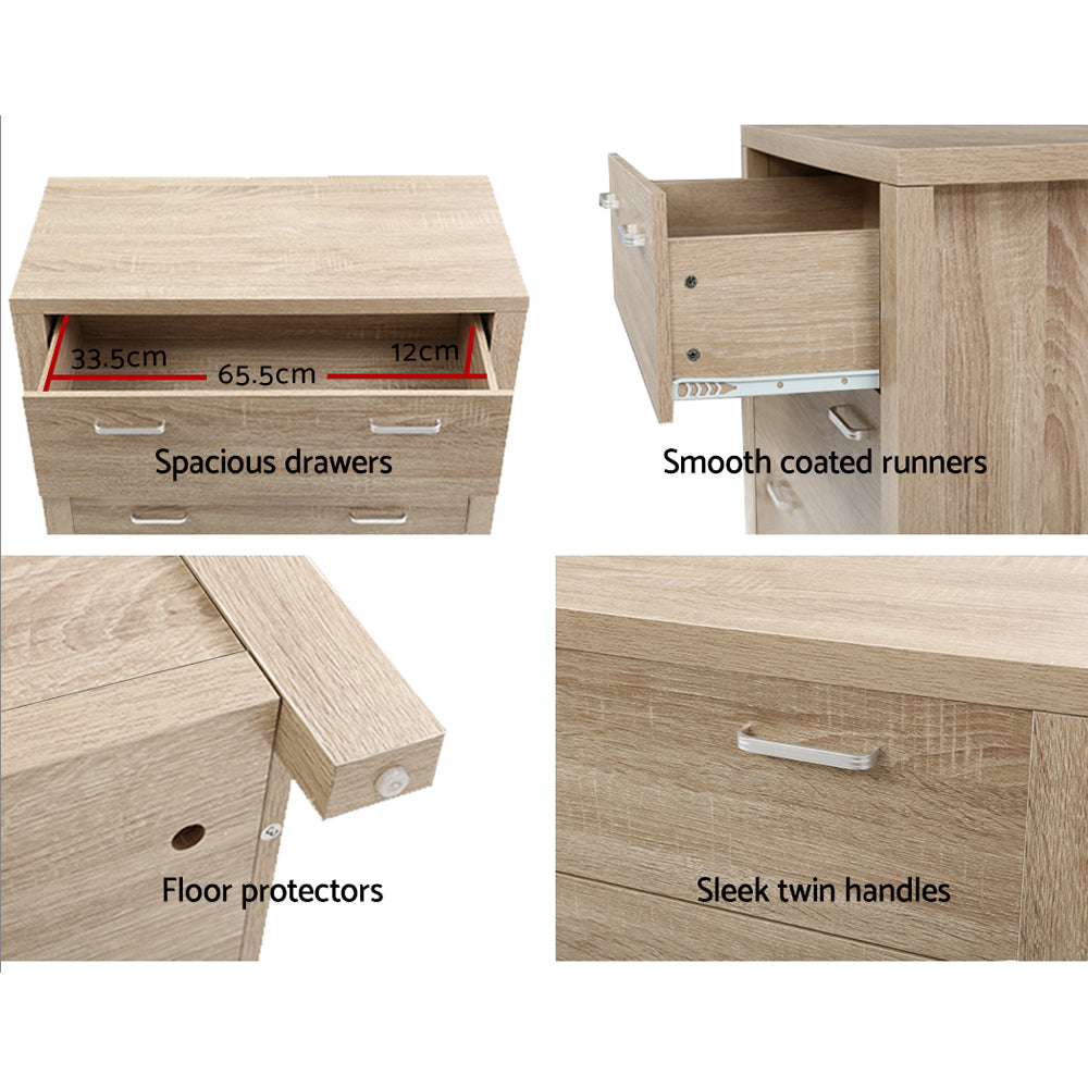 Colo Vale 5 Drawer Tallboy, Pine view 7