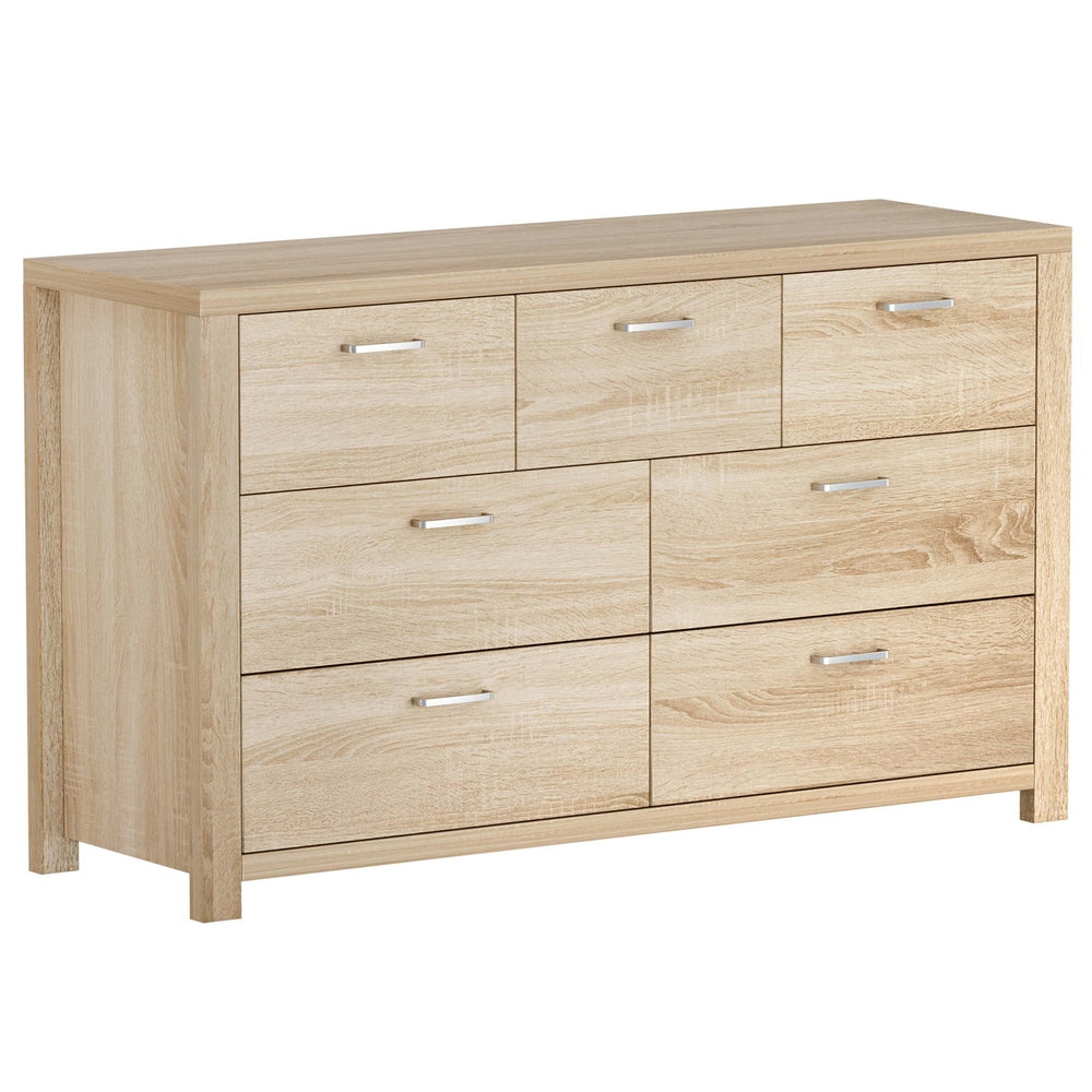 Picton 7 Drawer Lowboy, Oak