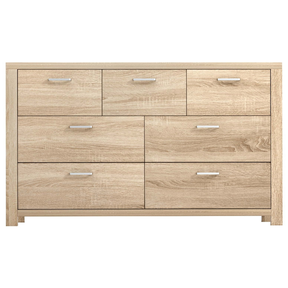 Picton 7 Drawer Lowboy, Oak