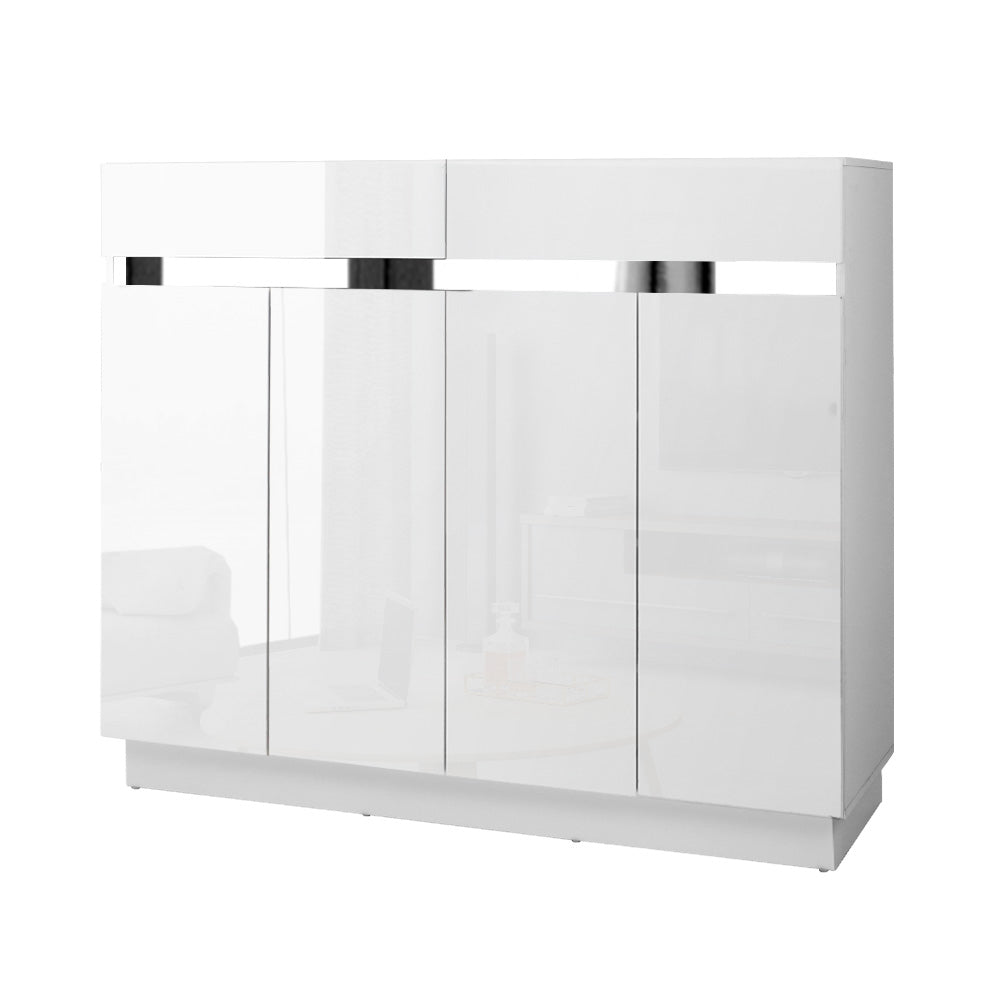 Hawkesdale High Gloss Shoe Cabinet, White