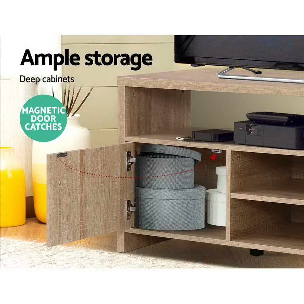 Artiss Ken 140cm Oak TV Cabinet with Storage — Allure Home Collections