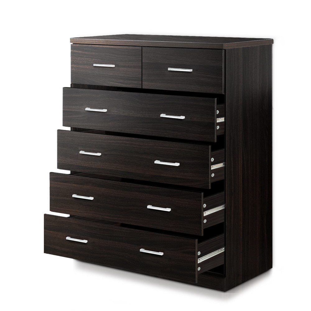 Artiss ANDES 6-Drawer Chest of Drawers — Plastic or Double Handles — Allure Home Collections