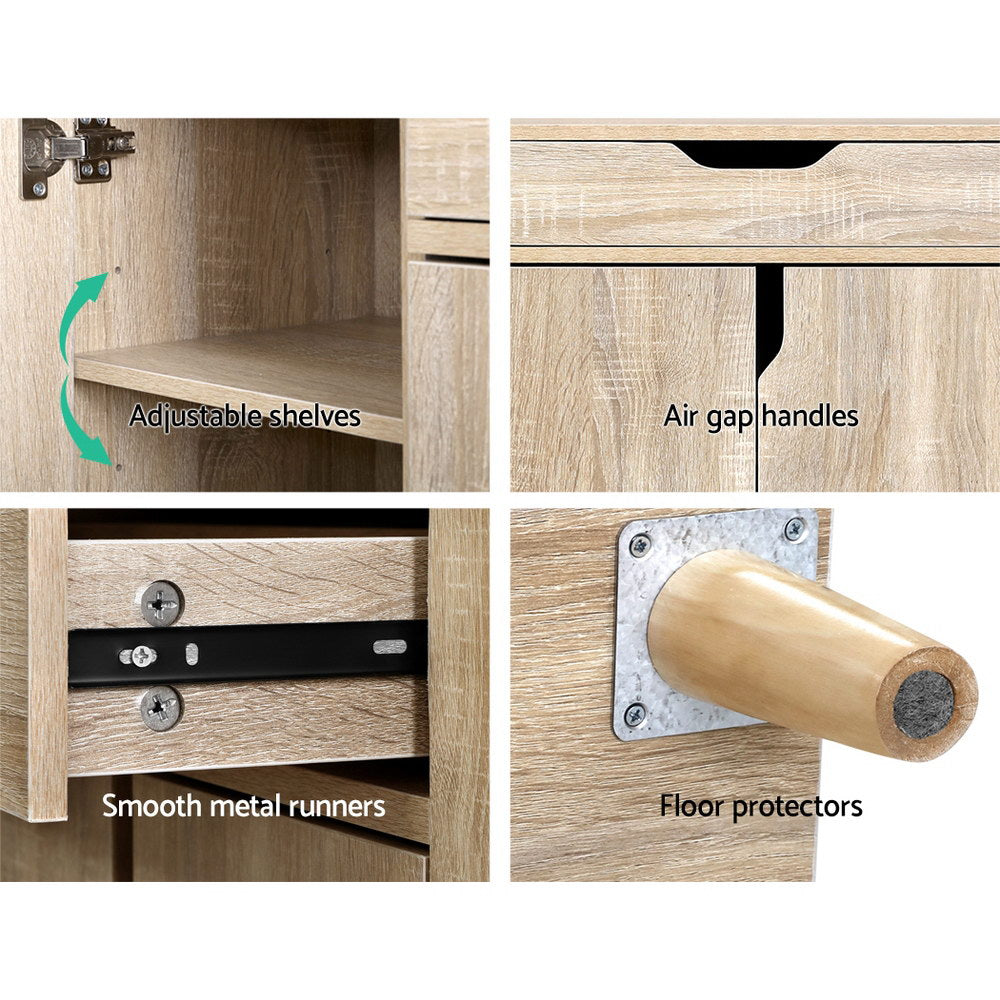 Cavendish 26 Pair Shoe Cabinet, Pine image 6