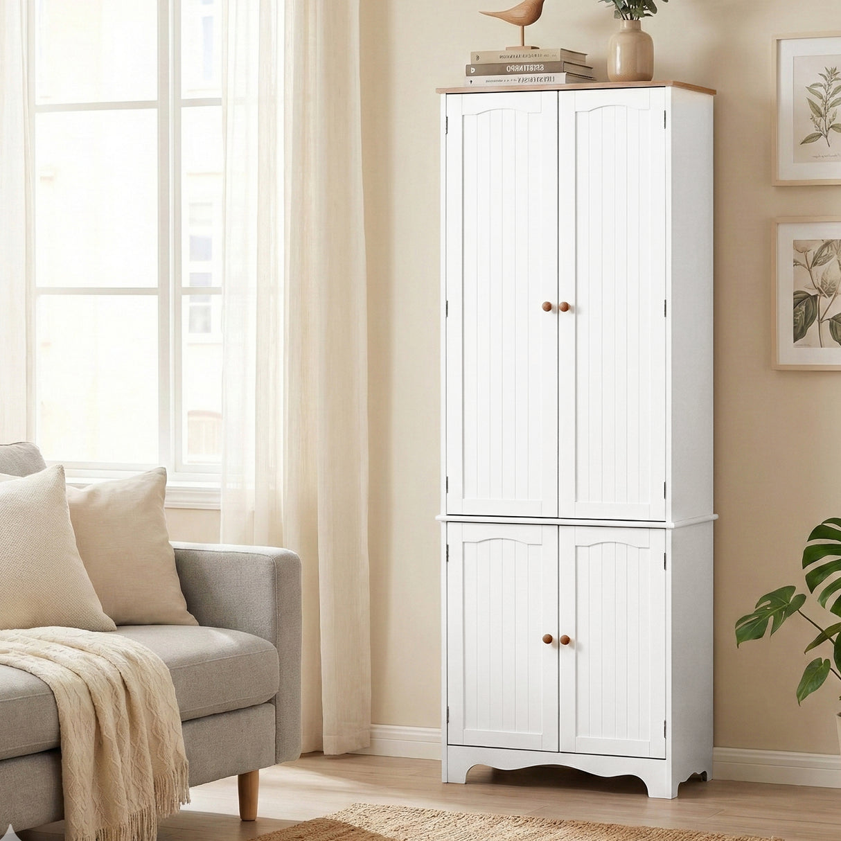 Taylorville 4 Door Buffet Sideboard, White