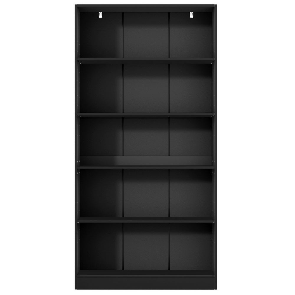 Torrensville 5 Tier Bookshelf, Black