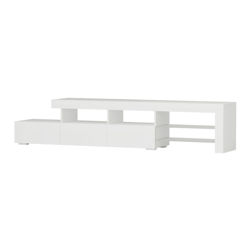 Artiss Caya LED Entertainment Unit — Black, Pine or White, Low-Profile — Allure Home Collections