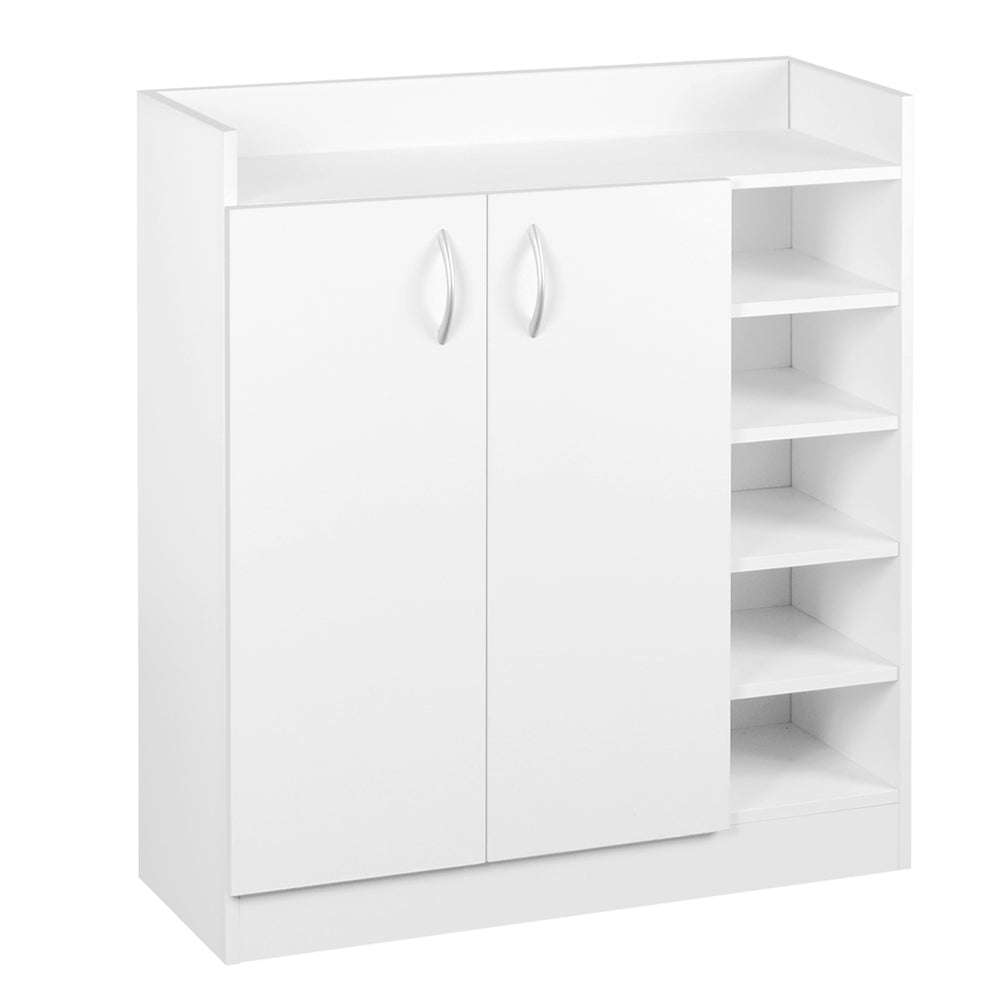 Wickliffe 2 Door Shoe Cabinet, White image 2