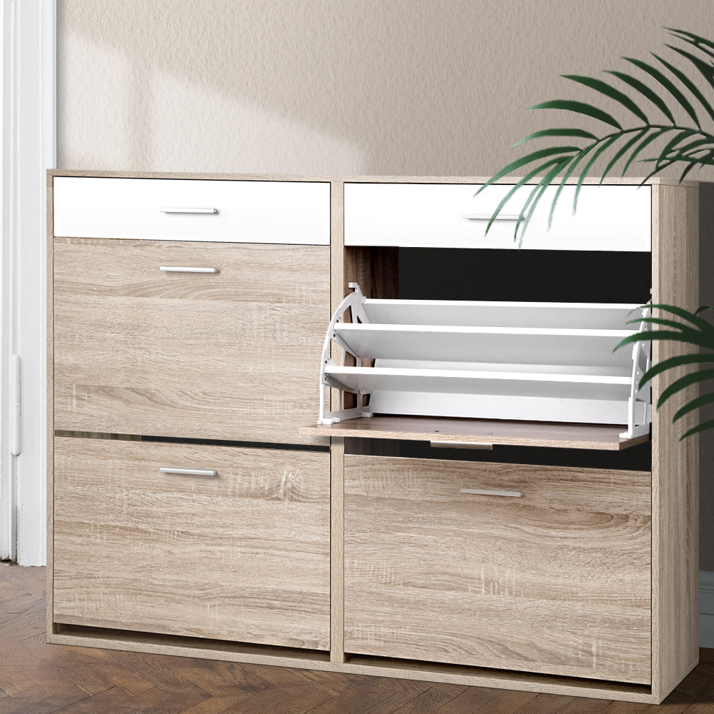 Woorndoo 36 Pair Shoe Cabinet, Pine