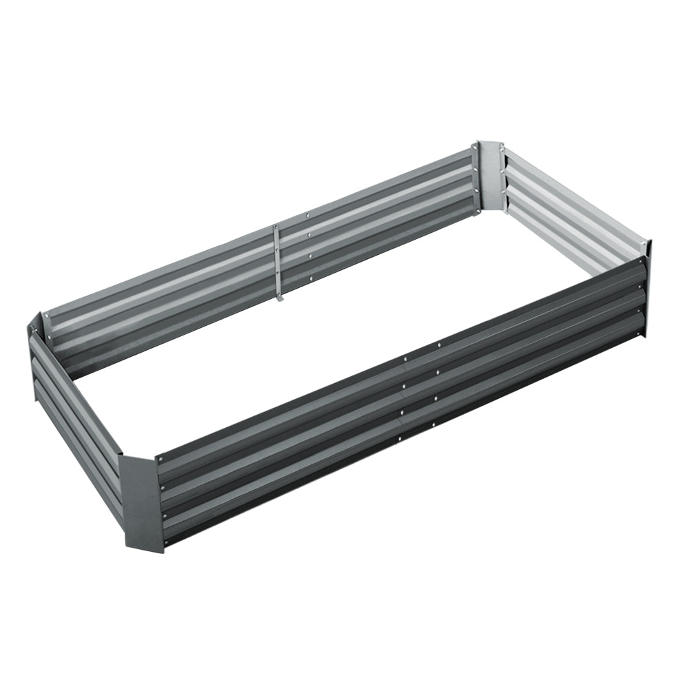 Green Fingers Raised Garden Bed — 210 x 90cm Galvanised Steel — Allure Home Collections