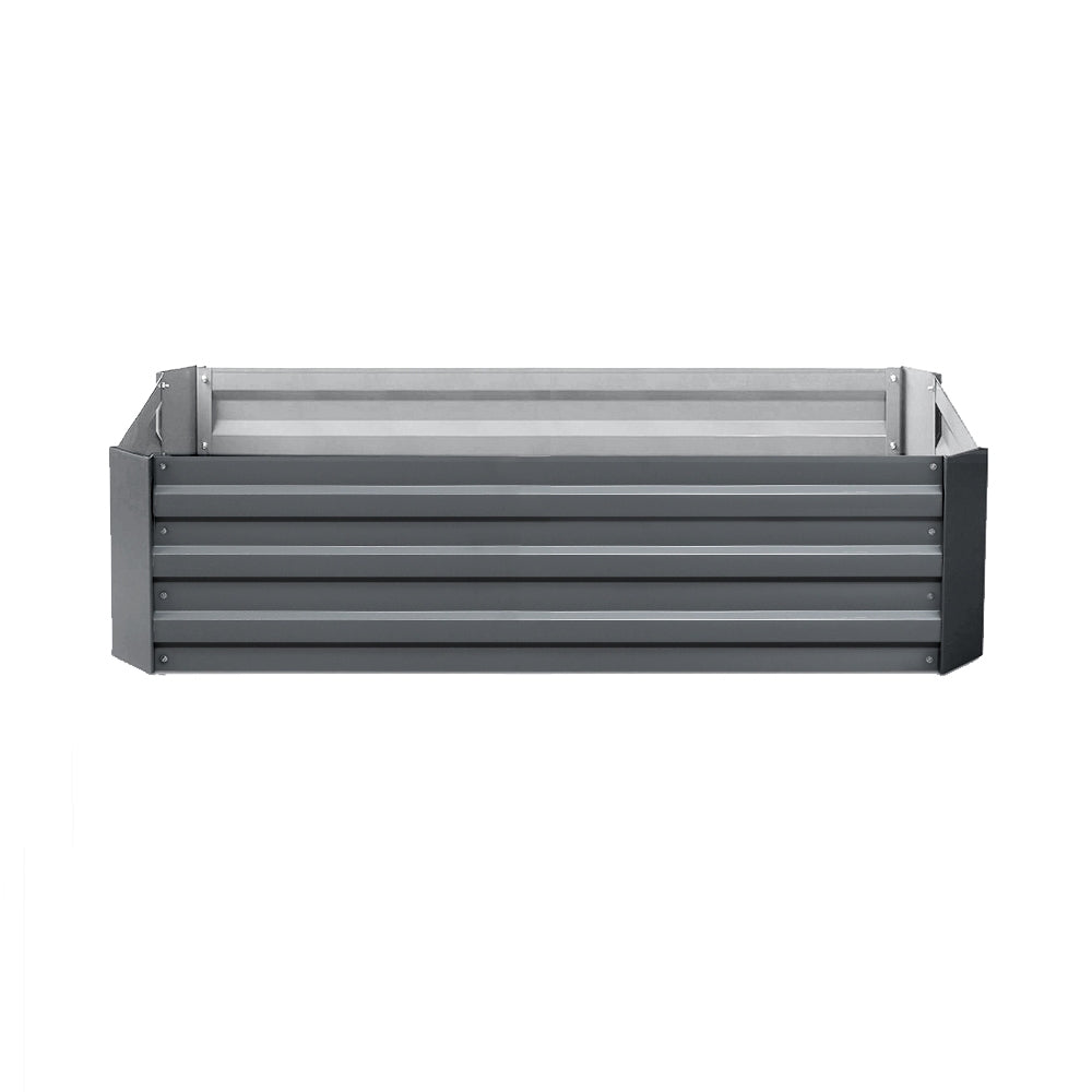 Green Fingers Raised Garden Beds — Pack of 2, 120 x 90cm Galvanised Steel — Allure Home Collections