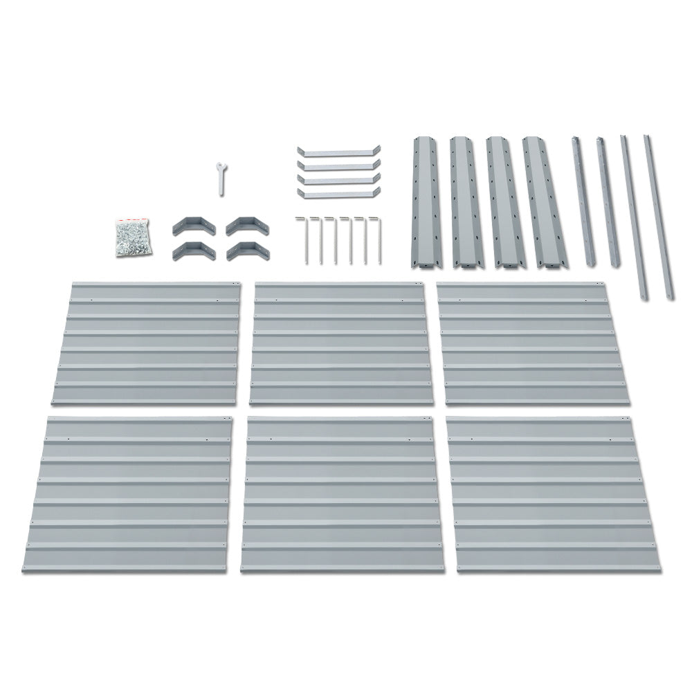 Green Fingers Raised Garden Bed — 320 x 80 x 77cm Tall Galvanised Herb Planter — Allure Home Collections