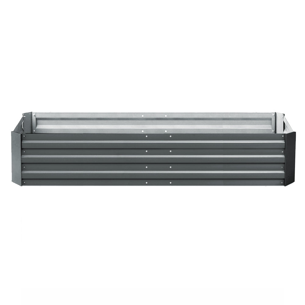 Green Fingers Raised Garden Beds — Pack of 2, 210 x 90cm Galvanised Steel — Allure Home Collections