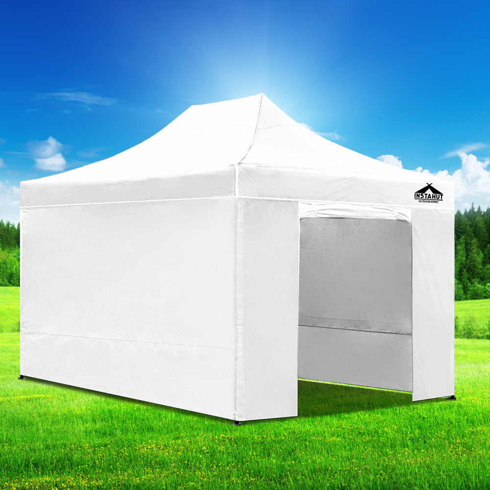Sandbags, ropes and pegs supplied with the white pop up gazebo