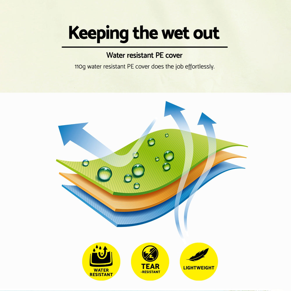 Underside of the beige iron art gazebo showing headroom and bracing