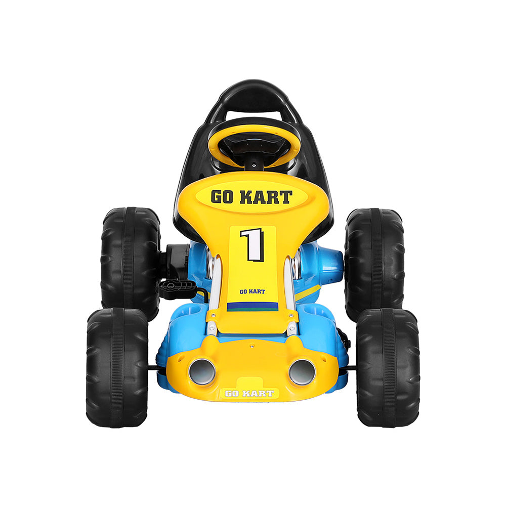 Kids Pedal Go Kart Ride On Racing Car Blue