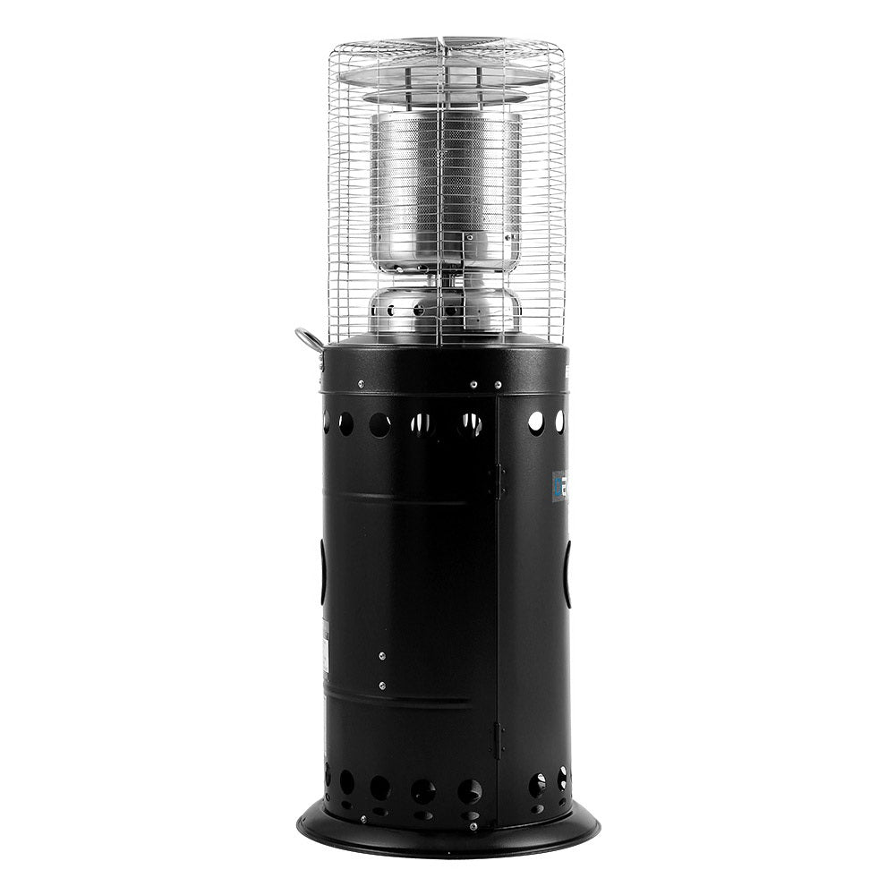Close up of the double emitter burner head on the 10 kW patio heater