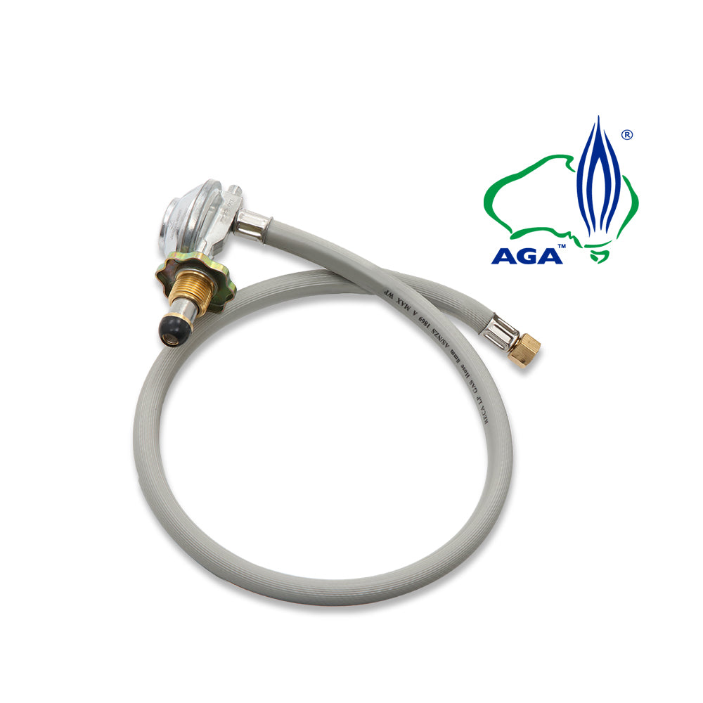 Dimension diagram for the 131 cm high, 53 cm deep gas patio heater