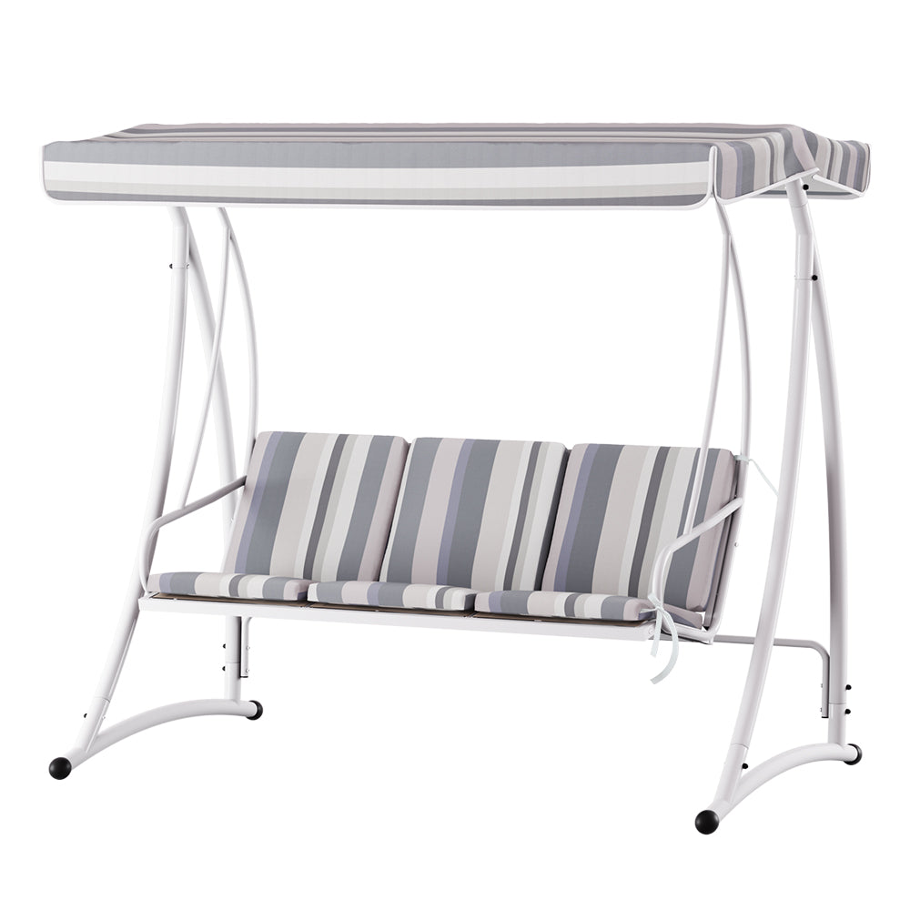 Merimbula Swing Chair, White Grey image 7