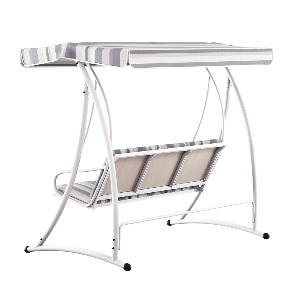 Merimbula Swing Chair, White Grey image 3