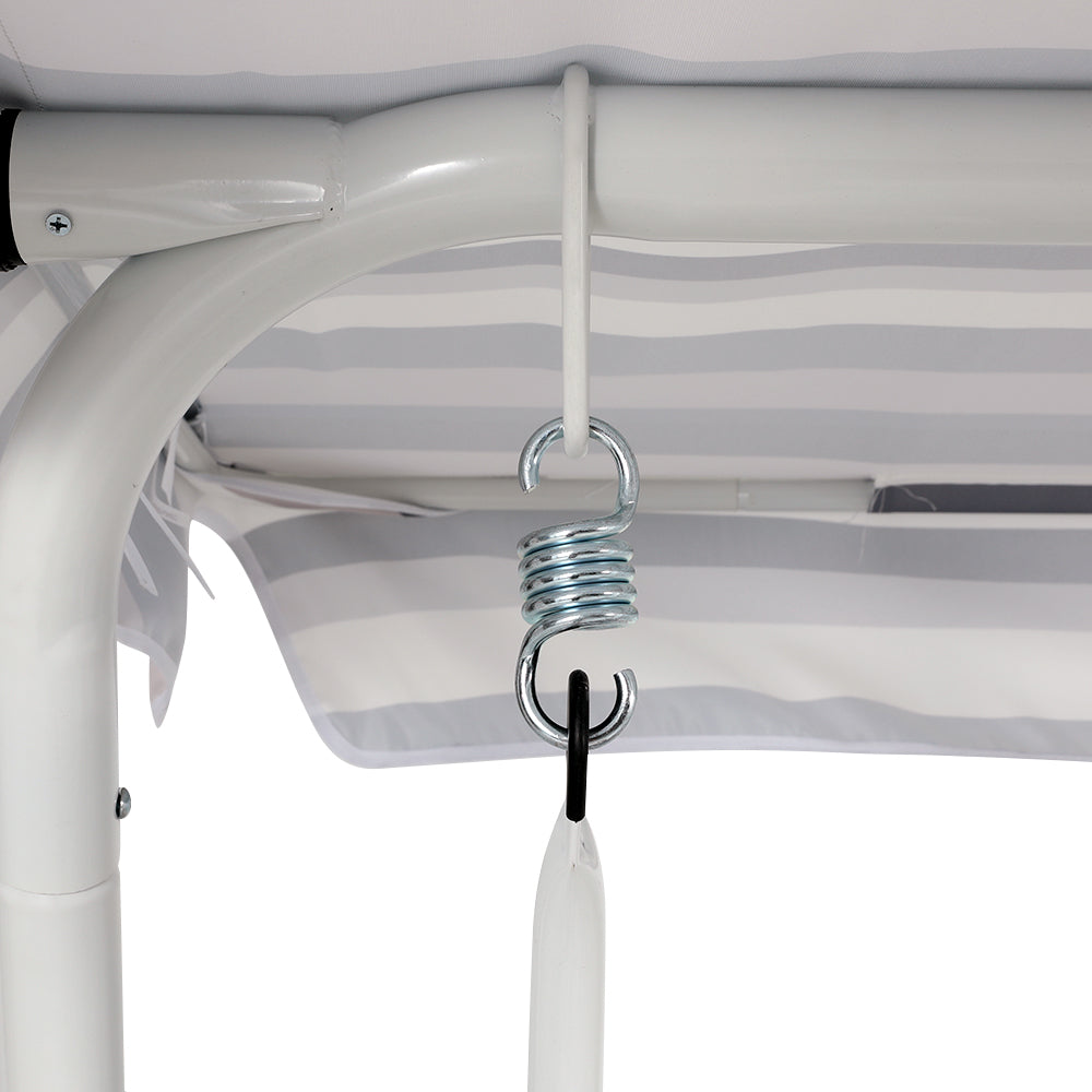 Merimbula Swing Chair, White Grey image 5