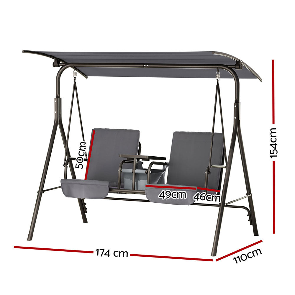 Broulee Swing Chair, Grey