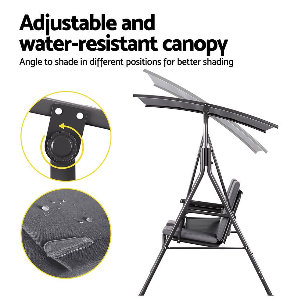 Broulee Swing Chair, Grey