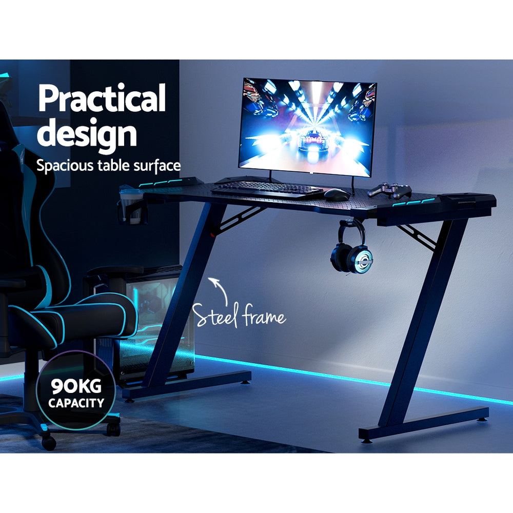 Greenway Gaming Desk, Black 120cm