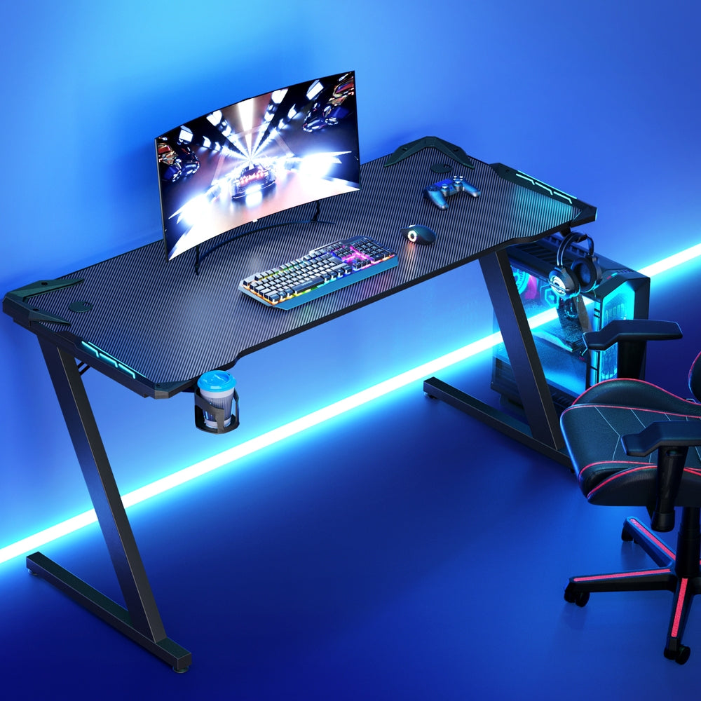 Greenway Gaming Desk, Black 140cm