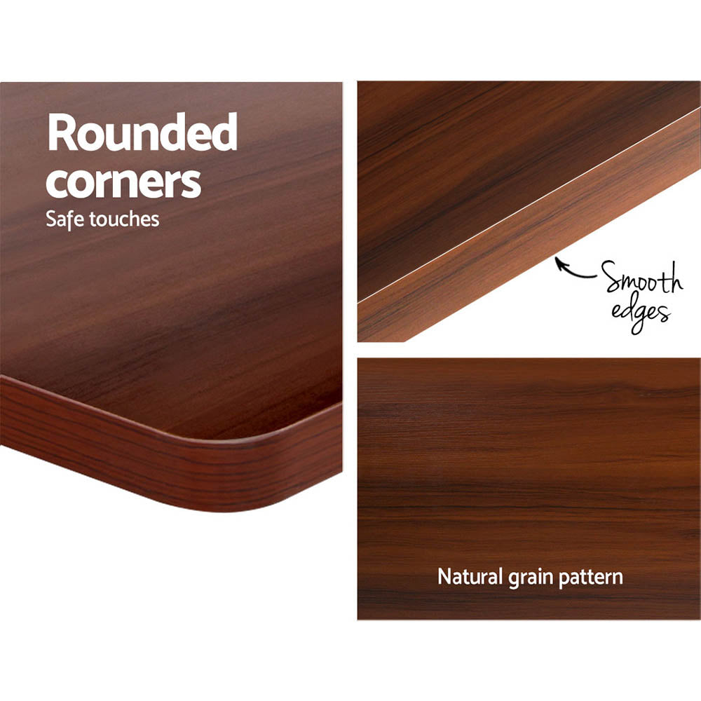 Artiss Electric Height Adjustable Standing Desk Rustic Brown Walnut or Black — Allure Home Collections