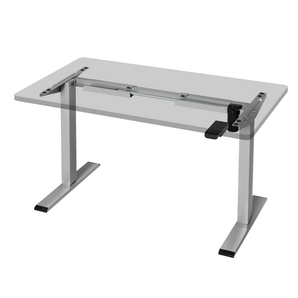 Artiss Electric Height Adjustable Desk Frame 70kg Load Black Grey or White — Allure Home Collections