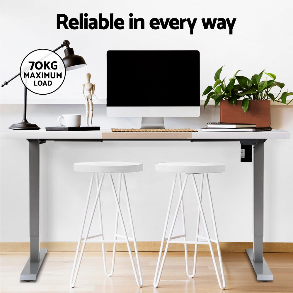 Artiss Motorised Electric Sit-Stand Desk for Home and Office White Oak or Walnut — Allure Home Collections