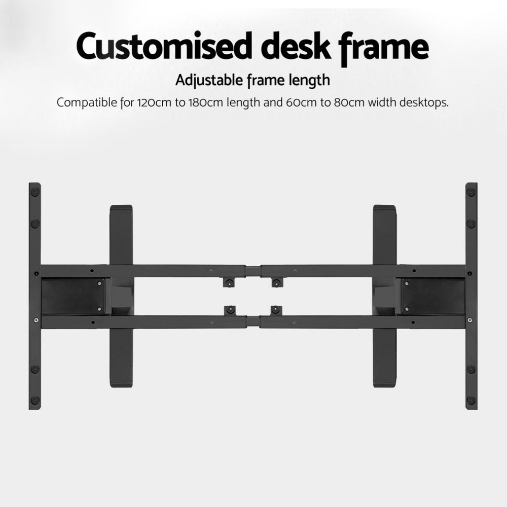 Higgins Electric Standing Desk Frame Only, Black