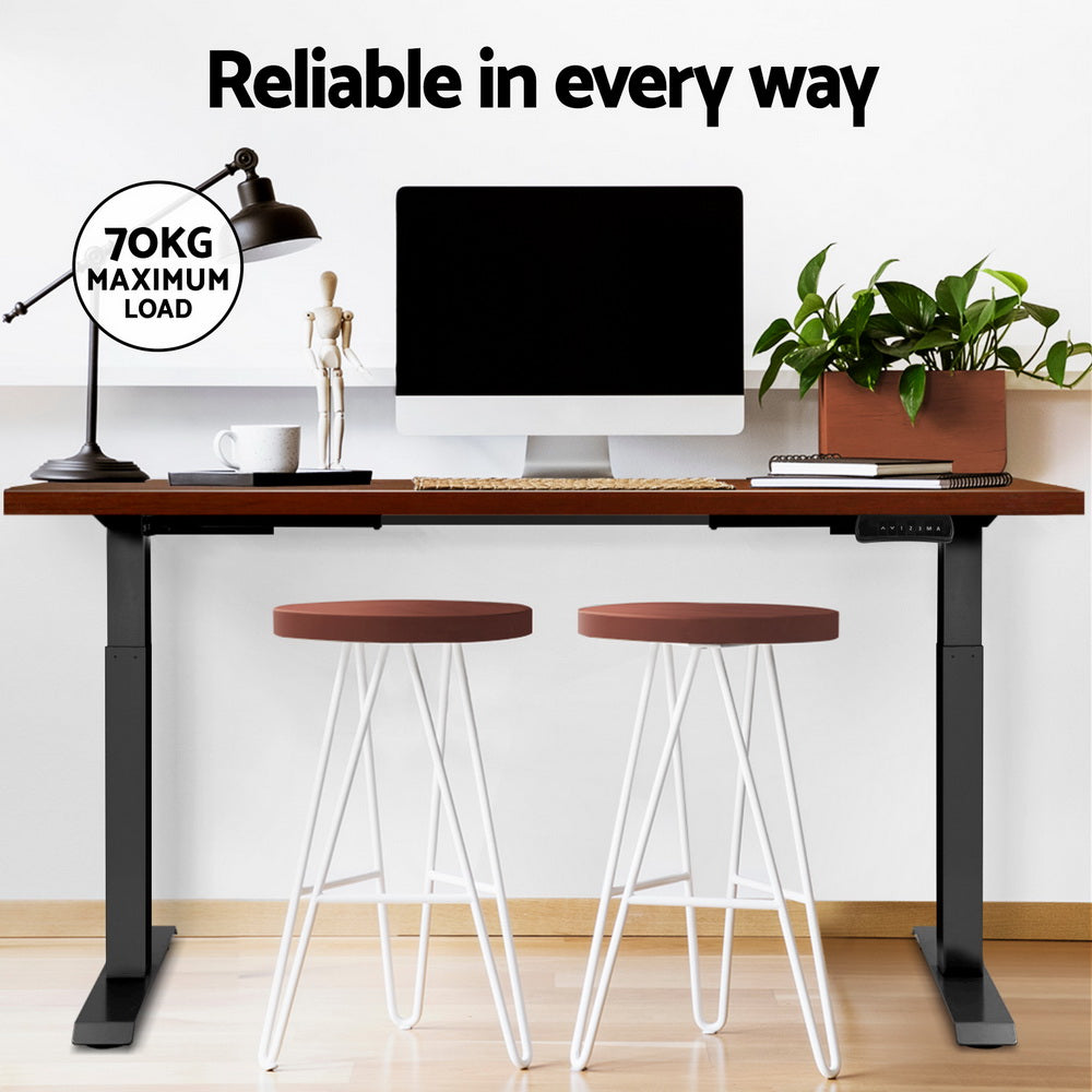 Waramanga Electric Standing Desk, Walnut 140cm view 6