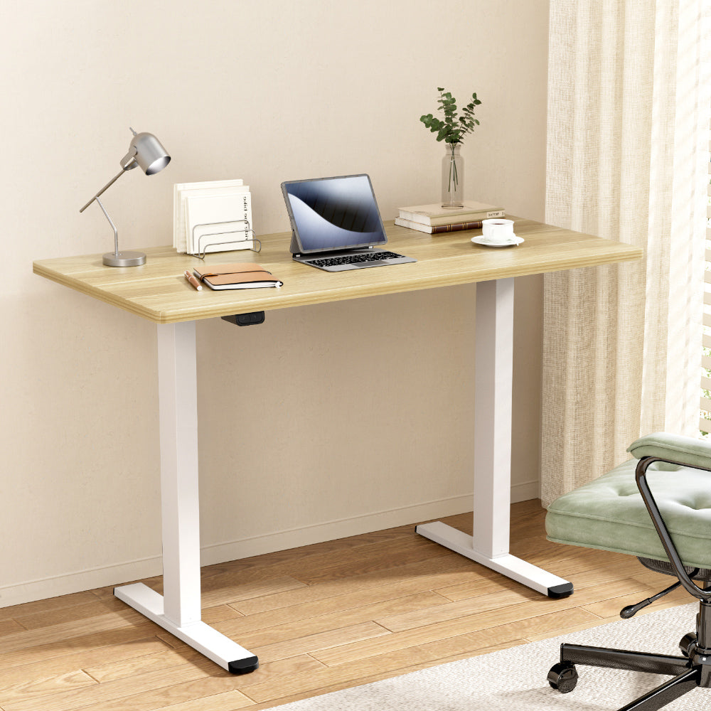 Harrison Electric Standing Desk, Oak 140cm