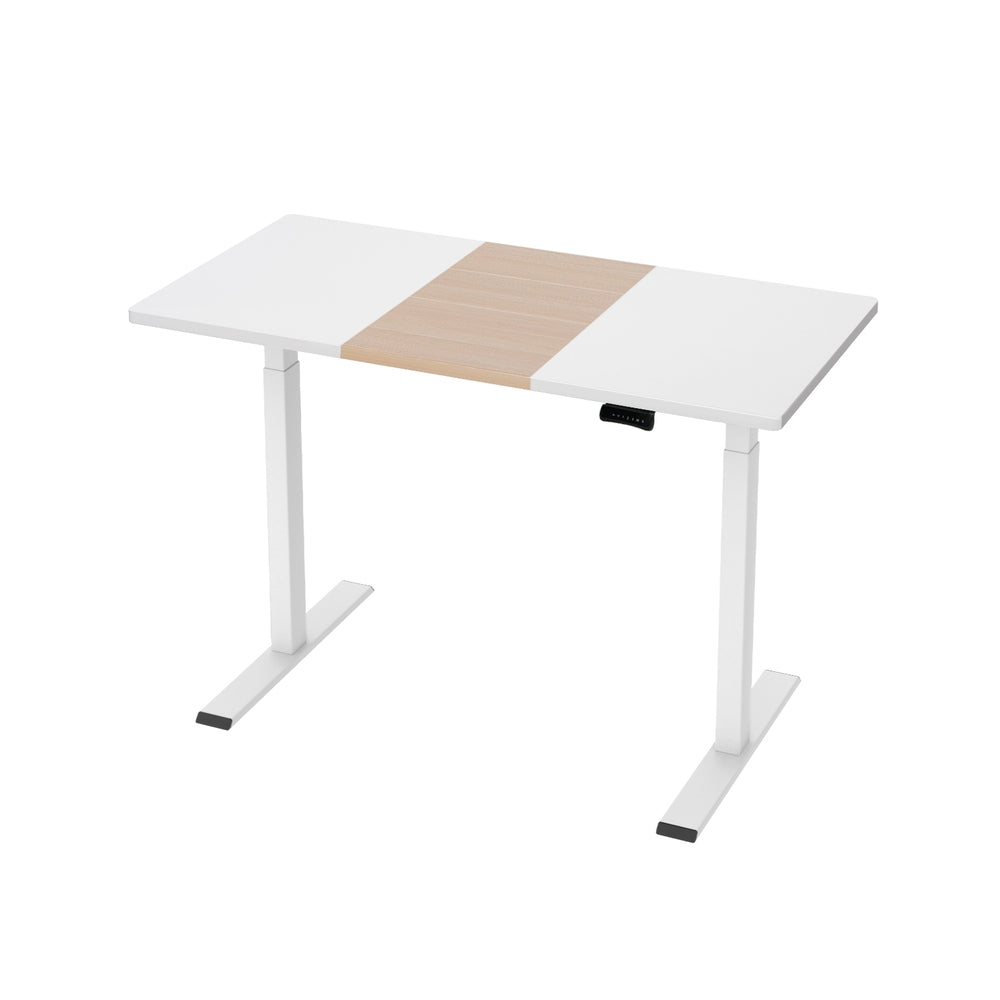 Artiss Dual Motor Electric Height Adjustable Desk with Digital Control Rustic Brown White Oak or Walnut — Allure Home Collections