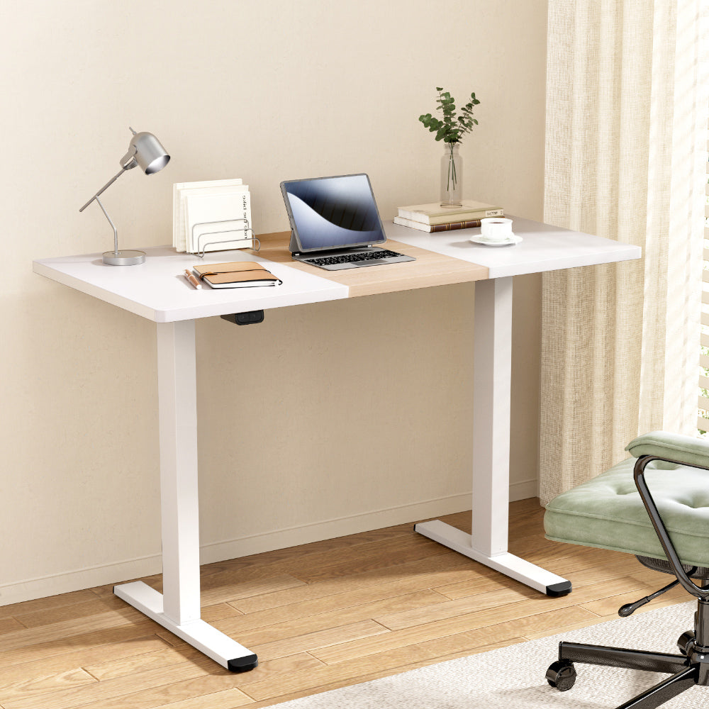 Scullin Electric Standing Desk, White 140cm