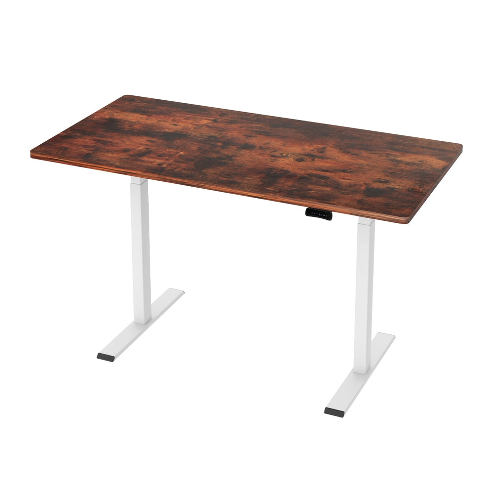 Waramanga Electric Standing Desk, Rustic Brown 140cm view 7