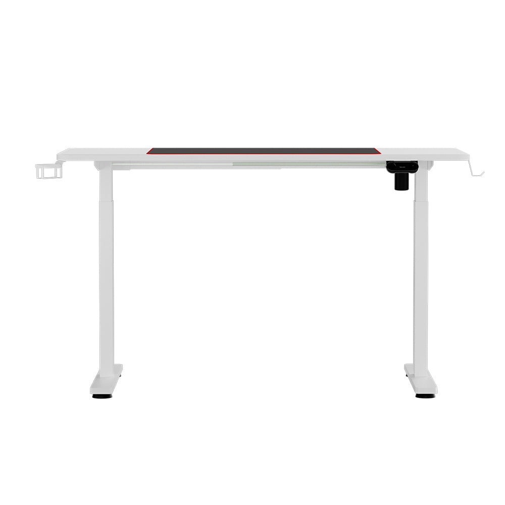 Artiss Motorised Gaming Desk with RGB Lighting Electric Height Adjustment Black or White — Allure Home Collections