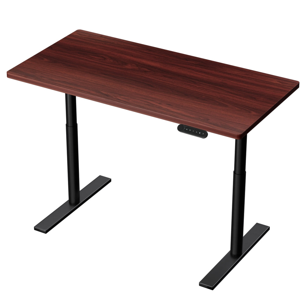 Artiss Motorised Electric Adjustable Standing Desk White Oak Black or Rustic Brown — Allure Home Collections